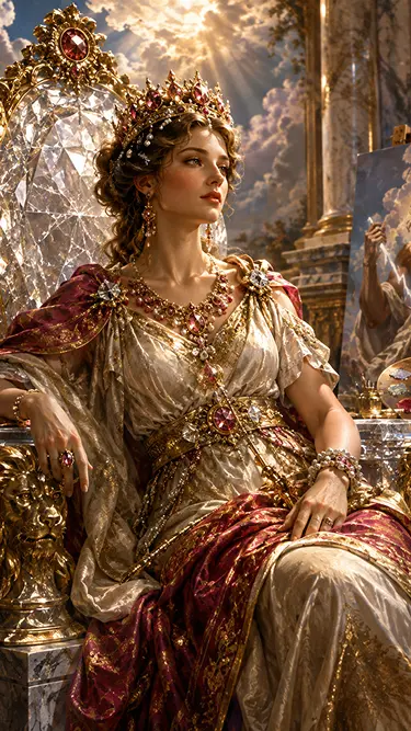 Gemstone regalia illustration