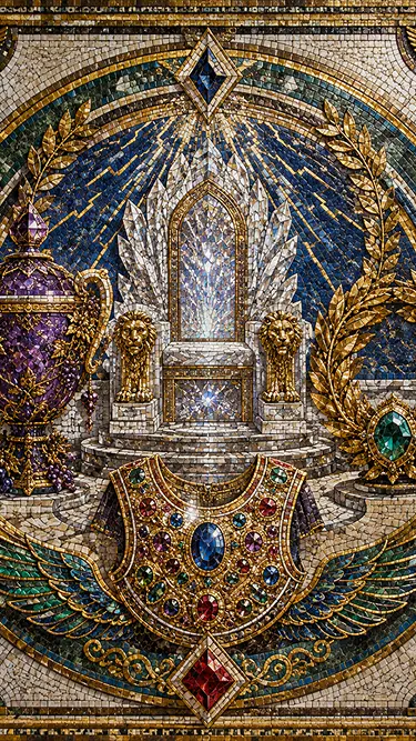 Gemstone regalia illustration